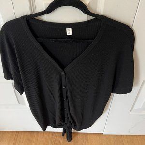 BP Button Down Tie Knot  T Shirt